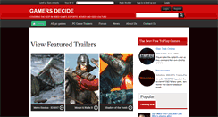 Desktop Screenshot of gamersdecide.com