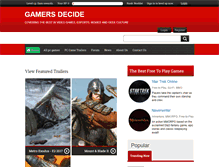 Tablet Screenshot of gamersdecide.com